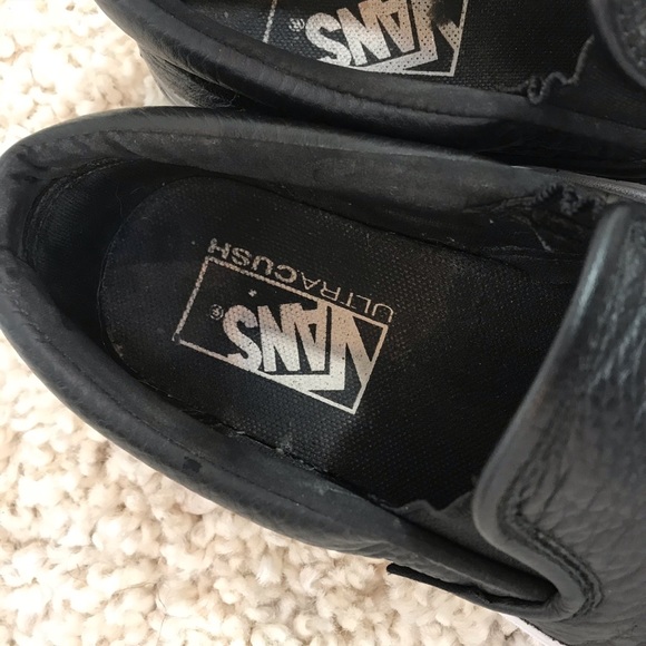 Black Leather Vans - Picture 5 of 5